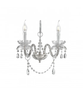 Applique murale Amaro Chrome 2 ampoules 41cm