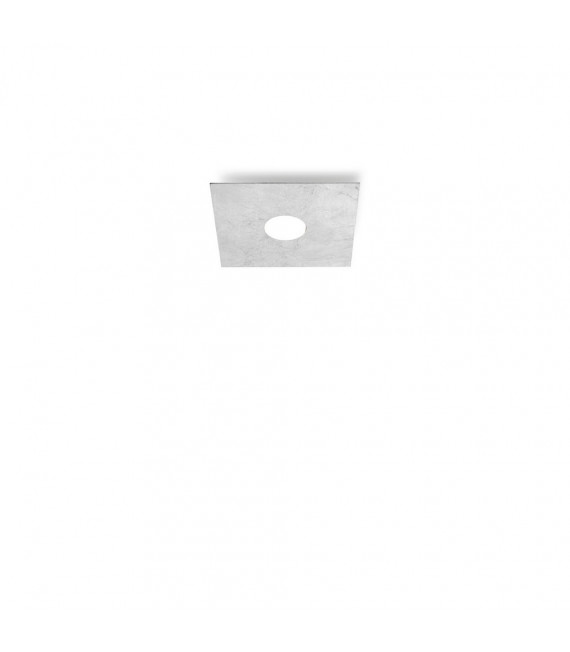 Faretto da incasso quadrato bianco 1 lampadina 3cm