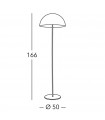Lampadaire Cult 3 ampoules blanc