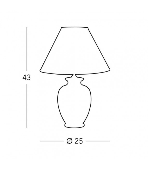 Chiara table lamp 1 bulb 43cm