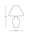 Chiara table lamp 1 bulb 43cm