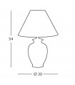 Chiara table lamp 1 bulb 54cm