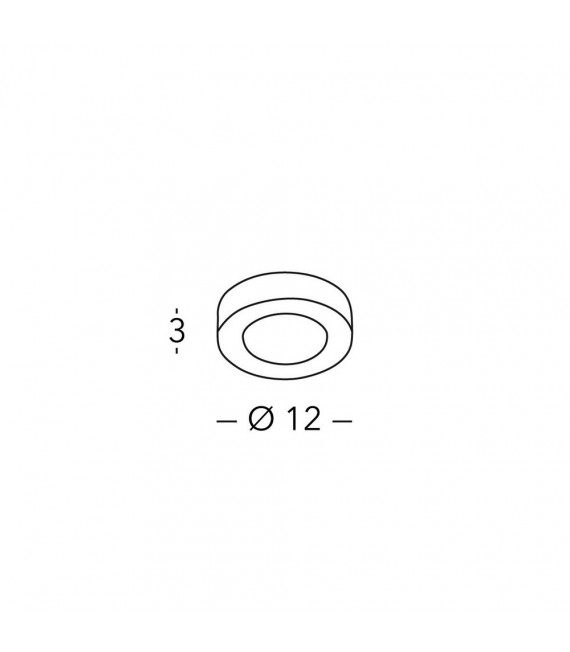 Foco Downlight Click Negro mate 1 bombilla 3cm