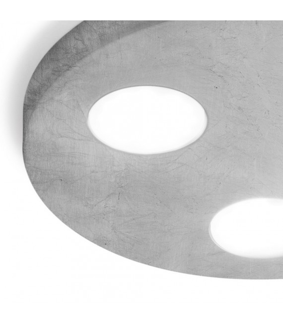 Foco Downlight Click Plata 3 bombillas 3cm