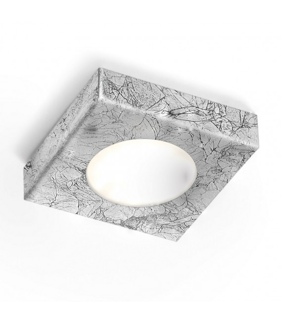 Foco Downlight Click Plata 1 bombilla 3cm