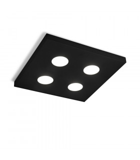 Spot Downlight Click 4 bulbs Black