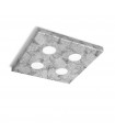 Spot Downlight Click 4 bulbs Silver