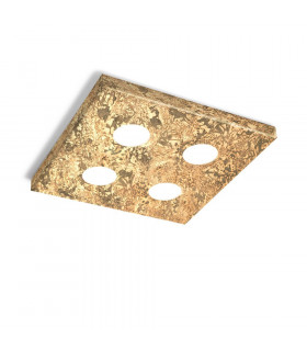 Foco Downlight Click 4 bombillas Oro