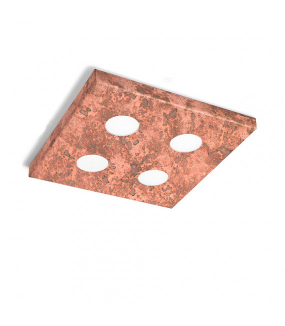 Foco Downlight Click 4 bombillas cobre