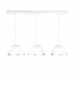 Bloom Mat white pendant lamp 3 bulbs 250cm
