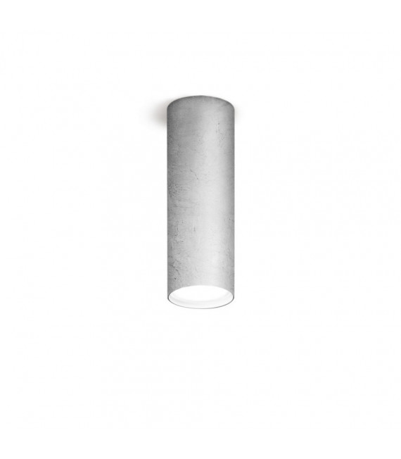 Spot Downlight Tubo Argento 1 lampadina 23,5 cm