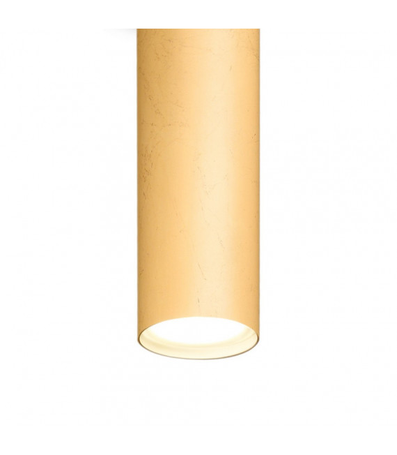 Foco Downlight Tubo Oro 1 bombilla 23,5cm