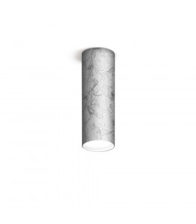 Spot Downlight Tube Argento 1 lampadina 23,5cm