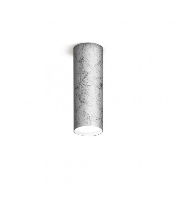 Spot Downlight Tube Silver 1 bulb 23.5cm