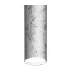 Spot Downlight Tube Silver 1 bulb 23.5cm
