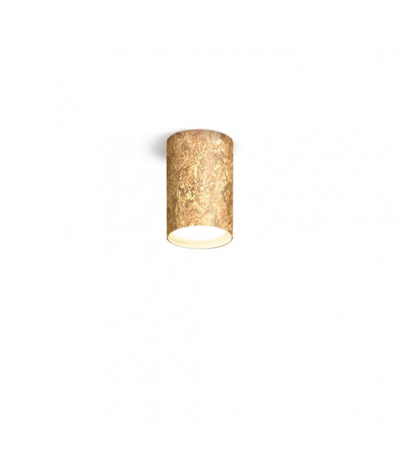 Spot Downlight Tube 24 carats plaqué d'or Or 1 ampoule 1cm