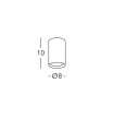 Spot Downlight Tube Cuivre 1 ampoule 1cm