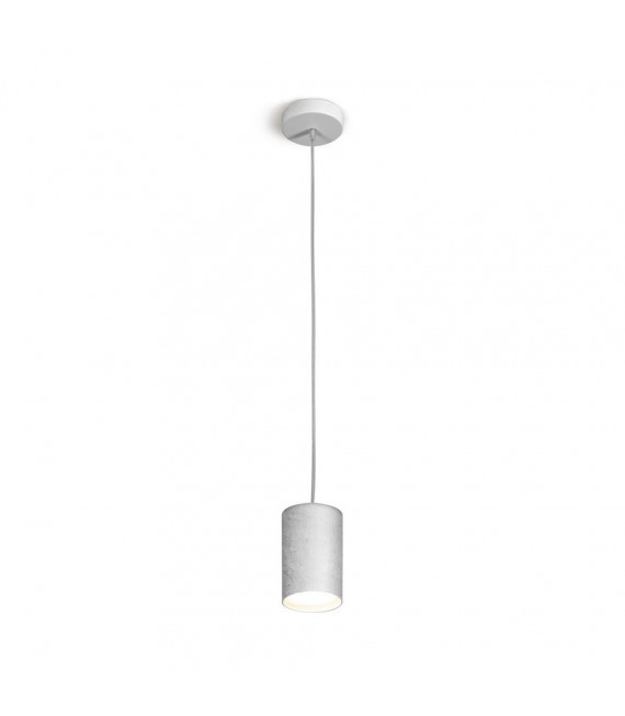 Sospensione di design Tube Silver 1 lampadina 1cm