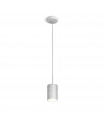 Design suspension Tube Silver 1 bulb 1cm