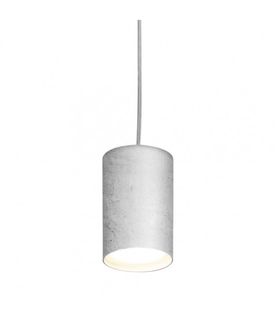 Design suspension Tube Silver 1 bulb 1cm