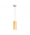 Gold Tube designer pendant light 1 bulb 23.5cm