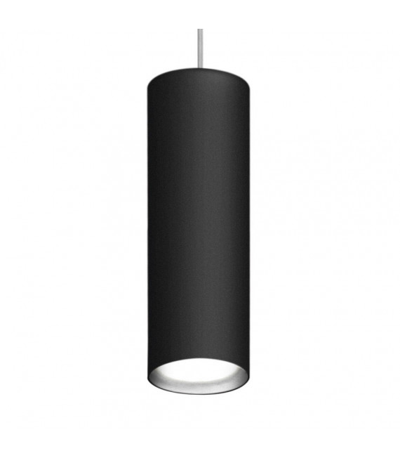 Lampada a sospensione di design Black Tube 1 lampadina 23,5 cm
