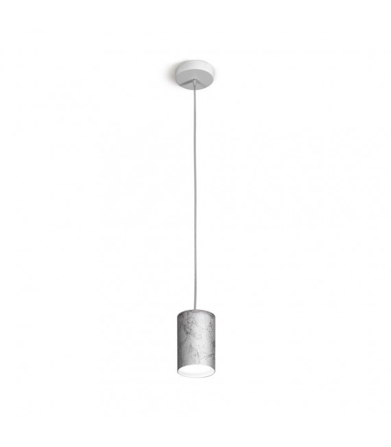 Sospensione di design Tube Silver 1 lampadina 1cm
