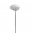 Design suspension Tube Silver 1 bulb 1cm