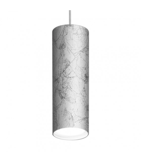 Suspension design Tube Argent 1 ampoule 23,5cm
