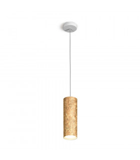 Gold Tube designer pendant light 1 bulb 23.5cm