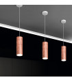 Copper Tube designer pendant light 1 bulb 23.5cm