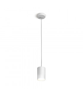 White Tube Designer-Pendelleuchte 1 Glühbirne 1cm
