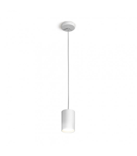 Lampada a sospensione di design White Tube 1 lampadina 1cm