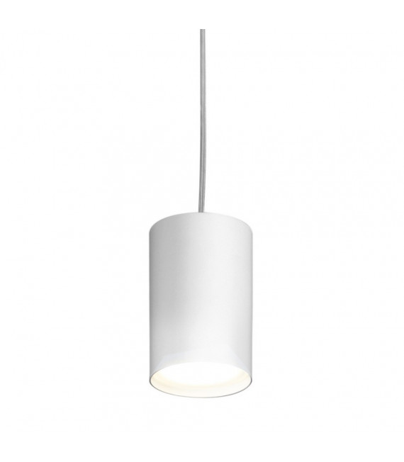 Lampada a sospensione di design White Tube 1 lampadina 1cm
