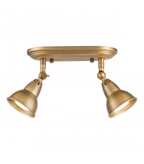 Spot Nathaniel Laiton Vielli 2 ampoules 17cm