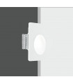 Applique encastrée Ariel Plâtre blanc 1 ampoule cm