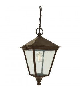Lámpara colgante Turin Aluminio Fundido Negro 1 bombilla 33cm