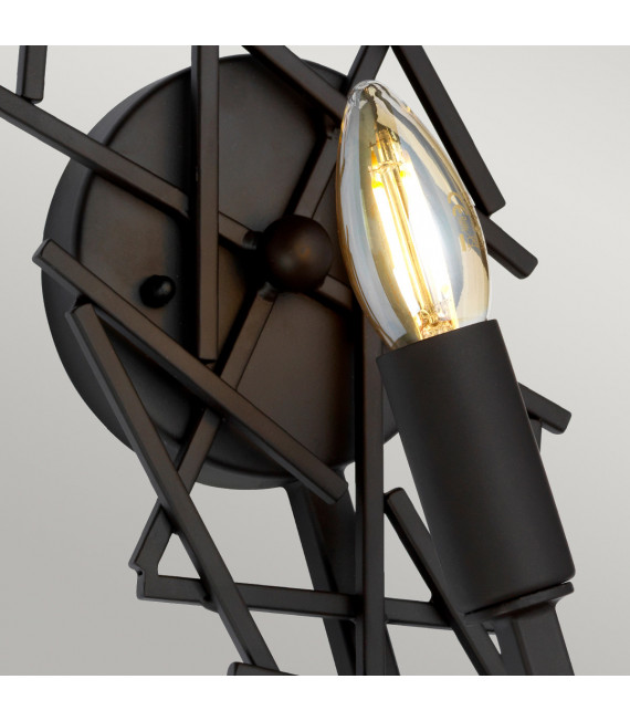 Taiko wall light Aged bronze steel 1 bulb 43cm