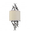Applique murale Taiko Lin,acier Bronze vieilli 2 ampoules 60,2cm