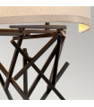 Taiko Lin wall light, aged bronze steel 2 bulbs 60.2cm