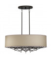 Suspension Taiko Lin,acier Bronze vieilli 5 ampoules 40,6cm