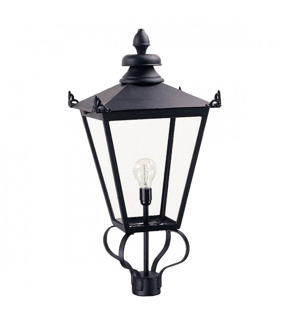 Wilmslow Farol de jardín negro 1 bombilla 82,5cm