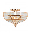 Plafonnier Old Or rose 2 ampoules 23cm