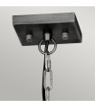 Suspension lanterne Louvre Acier,verre Bronze 6 ampoules 40,2cm