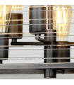Suspension lanterne Louvre Acier,verre Bronze 6 ampoules 40,2cm