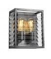 Louvre wall light Steel, Bronze glass 2 bulbs 28.8cm
