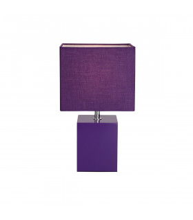 Lampe de table Bara Violet 1 ampoule 28,5cm