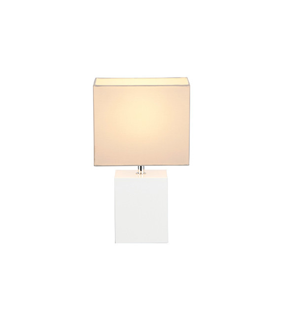Tischlampe Bara weiß 1 Glühbirne 28,5cm