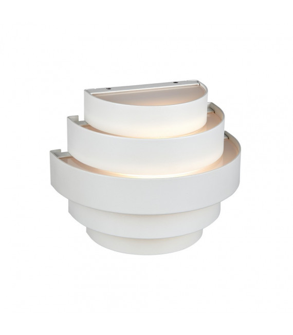 Applique de jardin Etage Aluminium blanc 2 ampoules 15cm