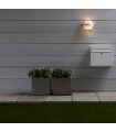 Applique de jardin Etage Aluminium blanc 2 ampoules 15cm